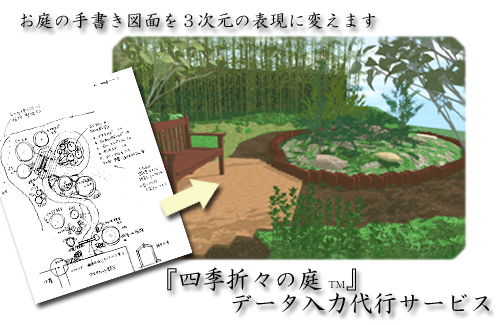 四季折々の庭入力代行サービス　イメージ